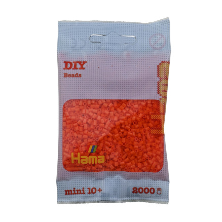 Hama Mini Pärlor 501-04 Orange - 2000 st.