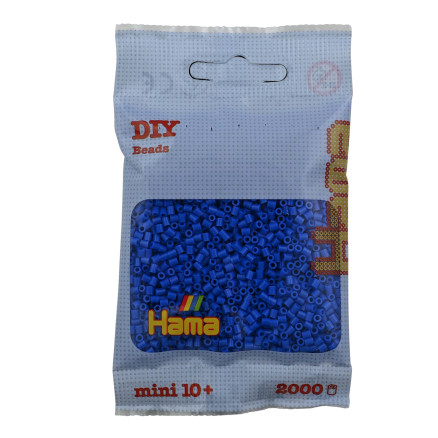 Hama Mini Pärlor 501-09 Ljusblå - 2000 st.
