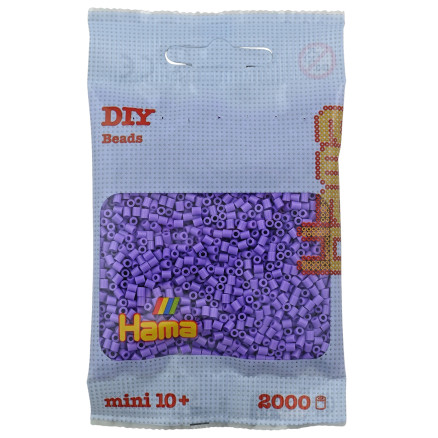 Hama Mini Pärlor 501-45 Pastell Lila - 2000 st