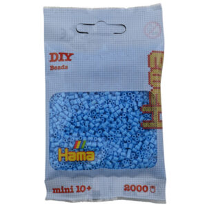 Hama Mini Pärlor 501-46 Pastell Blå - 2000 st