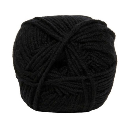 Hjertegarn 90 Extrafine Merino Garn 500 Svart