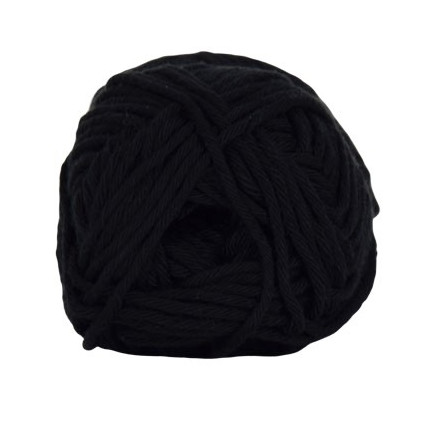 Hjertegarn Cotton 8/8 Garn 1990 Svart