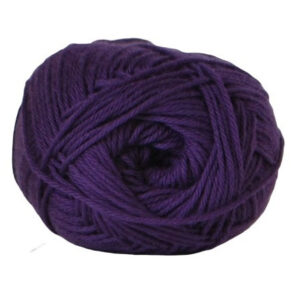 Hjertegarn Cotton nr. 8 Garn 3714 Mörklila