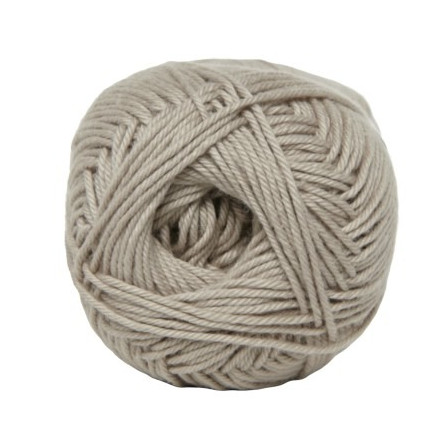 Hjertegarn Cotton nr. 8 Garn 4950 Mörk Beige