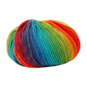 Hjertegarn Incawool Garn Print Färg 1102 Regnbåge