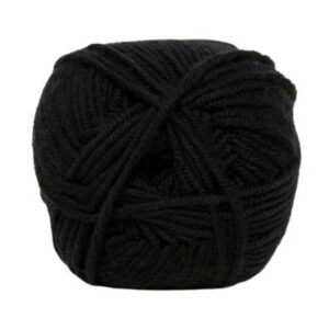 Hjertegarn Merino Cotton 500 Svart
