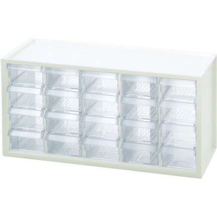 Infinity Hearts Förvaringshylla/Hylla med lådor 520 Plast 20 lådor 37,8x15,4x18,9cm