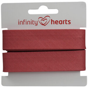 Infinity Hearts Kantband/Snedslå Bomull 40/20mm 78 Gammelrosa - 5m