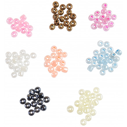 Infinity Hearts Rocai-pärlor/strängpärlor 6/0 Ass. färger - 100g