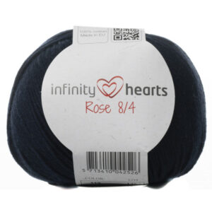 Infinity Hearts Rose 8/4 Garn Unicolor 119 Mörk Marinblå