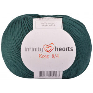 Infinity Hearts Rose 8/4 Garn Unicolor 241 Petrolgrön