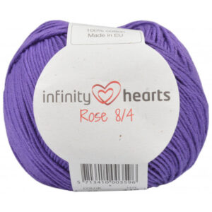 Infinity Hearts Rose 8/4 Garn Unicolor 56 Mörk Lila