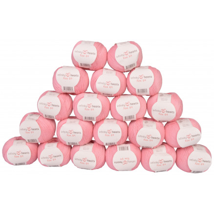 Infinity Hearts Rose 8/4 Garnpaket Unicolor 05 Ljus Rosa - 20 st.