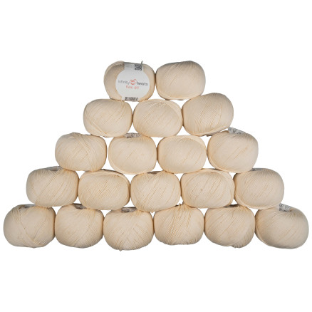 Infinity Hearts Rose 8/4 Garnpaket Unicolor 172 Natur - 20 st