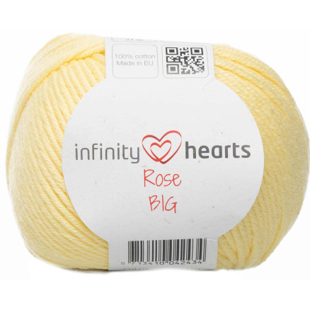 Infinity Hearts Rose Big Garn 177 Ljusgul