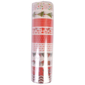 Inifinity Hearts Dekorationstejp/Washitejp Assorterade Julmönster 15mm 5m - 1 st