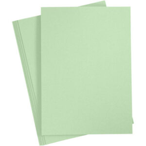 Kartong, A4, ark 210x297 mm, 220 g, ljusgrön, 10 st./ 1 förp.