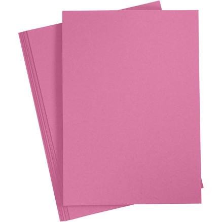 Kartong, A4, ark 210x297 mm, 220 g, rosa, 10 st./ 1 förp.