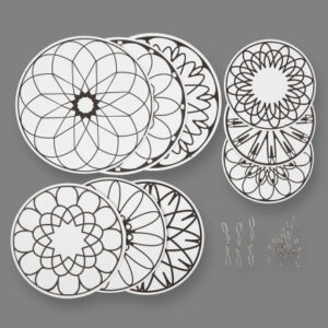 Klocka med tryck, diam. 12+15+18 cm, 300 g, 3 st/1 frp.