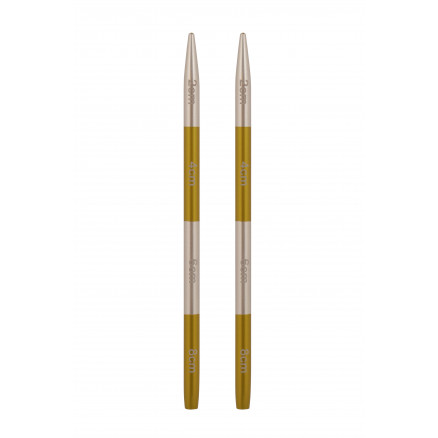 KnitPro SmartStix Korta Ändstickor Aluminium 9cm 3,50mm