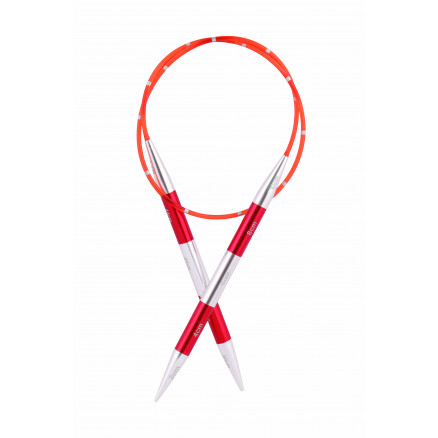 KnitPro SmartStix Rundstickor Aluminium 40cm Röd 6.00mm