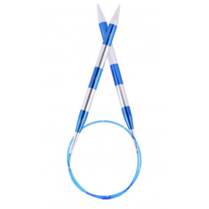 KnitPro SmartStix Rundstickor Aluminium 60cm Blå 3.00mm