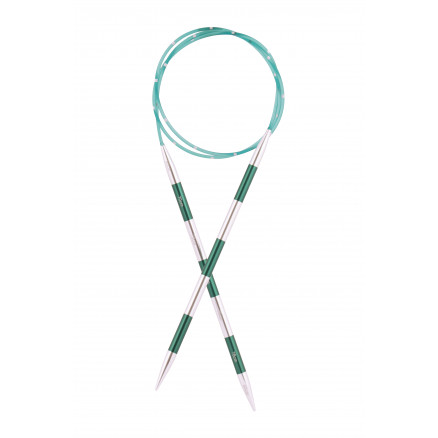 KnitPro SmartStix Rundstickor Aluminium 80cm Grön 4,50mm