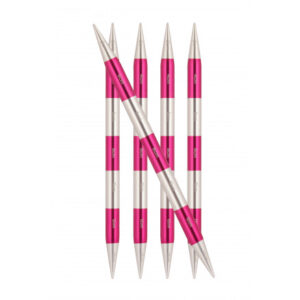 KnitPro SmartStix Strumpstickor Aluminium 14cm Rosa 6,50mm