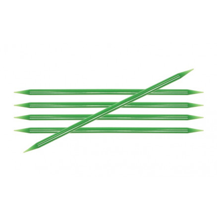 KnitPro Trendz Strumpstickor Akryl 15cm 4,50mm / 5.9in US7 Green