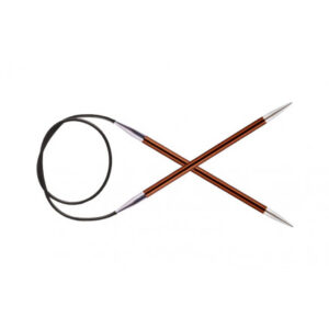 KnitPro Zing Aluminium Rundstickor 100cm 5,50mm / 39.4in US9 Sienna