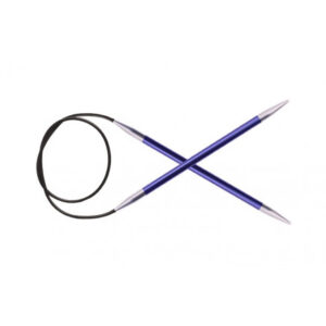 KnitPro Zing Aluminium Rundstickor 40cm 4,50mm / 15.7in US7 Iolite