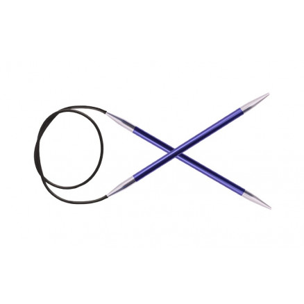 KnitPro Zing Aluminium Rundstickor 60cm 4,50mm / 23.6in US7 Iolite