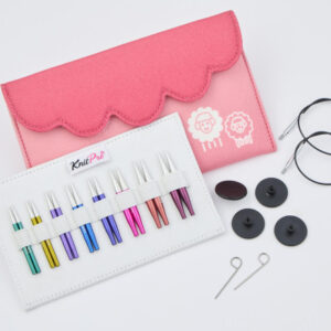 KnitPro Zing Udskiftelige Rundstickeset 8 storlekar 3,0-6,0mm
