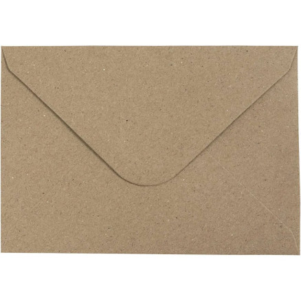 Kvist kuvert, C6 11,5x16 cm, 120 g, 50 st., natur