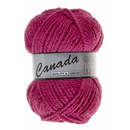 Lammy Canada Garn Unicolor 014 Mörkrosa