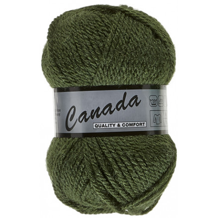 Lammy Canada Garn Unicolor 079 Armégrön