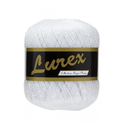 Lammy Lurex Garn 21 Vit