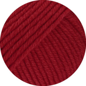Lana Grossa Cool Wool Superbig Uni Garn 8 Körsbärsröd