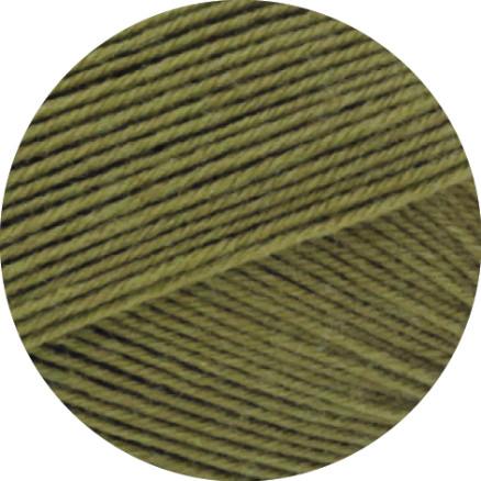 Lana Grossa Meilenweit 100 Merino Extrafine Uni Garn 2451 Olivgrön