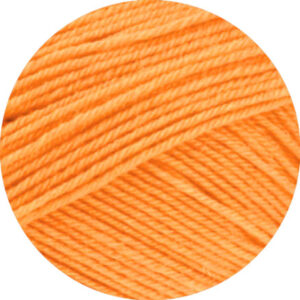 Lana Grossa Meilenweit 100 Merino Extrafine Uni Garn 2453 Orange