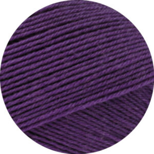 Lana Grossa Meilenweit 100 Merino Extrafine Uni Garn 2455 Mörk Violett