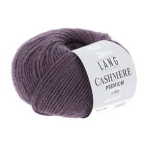 Lang Yarns Kashmir Premium Garn 180 Aubergine Melange