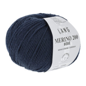 Lang Yarns Merino 200 Bebe Garn 325 Navy