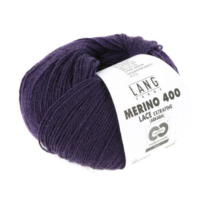 Lang Yarns Merino 400 Lace Garn 347 Violett Melange
