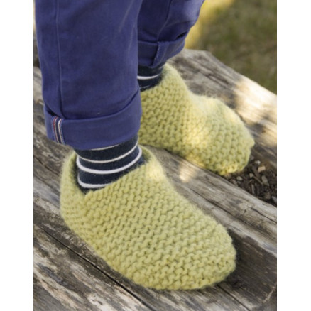 Lemon Jelly by DROPS Design - Tofflor Stick-mönster strl. 20/21 - 35/37