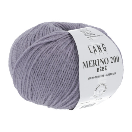 Long Yarns Merino 200 Bebe Garn 407 Lila