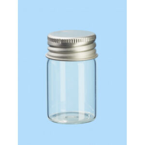 Mini Glasflaska/Burk med Lock 30x50mm - 3 st