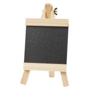 Mini Staffli Trä med Svart Canvas 12x18cm