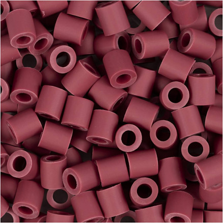 NABBI BioBeads, stl. 5x5 mm, Hålstl. 2,5 mm, medium, burgundy, 1000 st./ 1 förp.