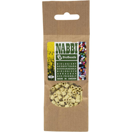 NABBI BioBeads, stl. 5x5 mm, Hålstl. 2,5 mm, medium, salmon (051), 1000 st./ 1 förp.